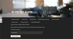 Desktop Screenshot of blindnotalone.com